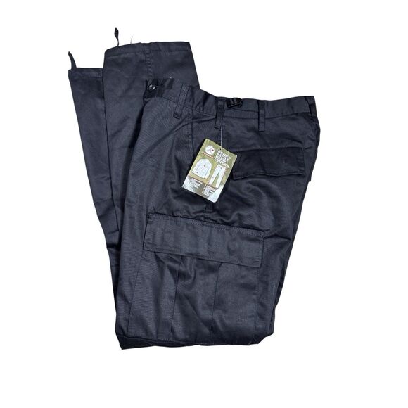 Rothco BDU Tactical US Military Canvas Cargo Pants Sz XS Black - Picture 1 of 9